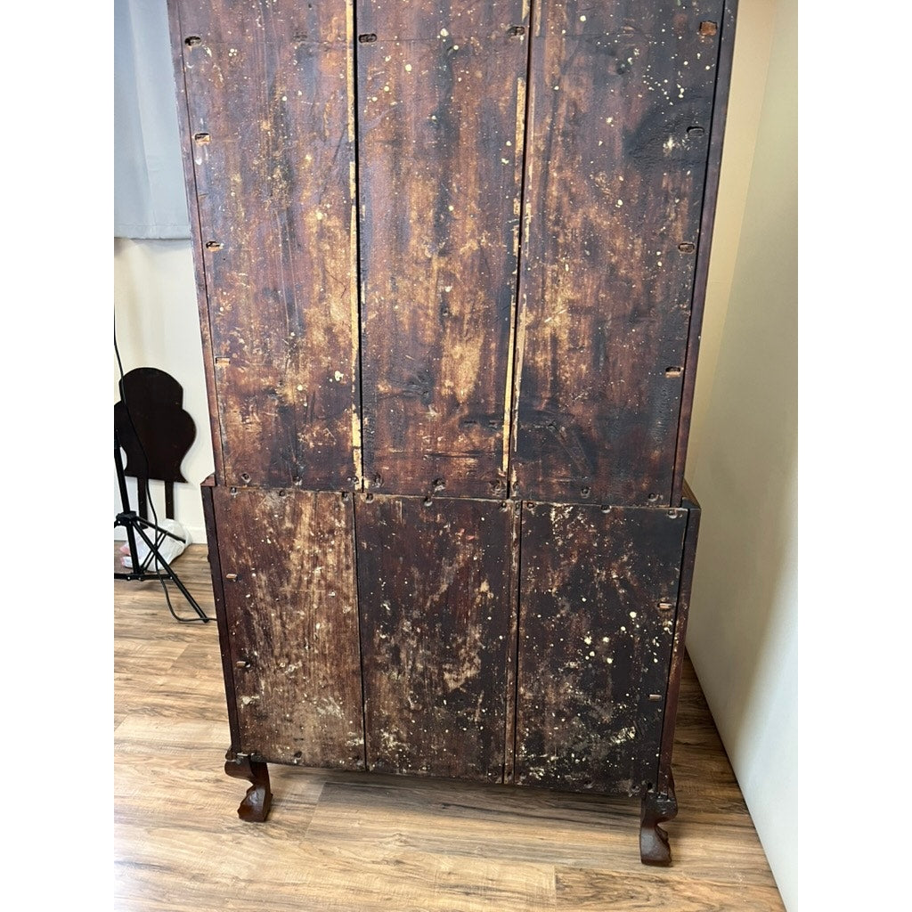 Rare Antique Chippendale Cherry Chest on Chest Attr. Nathan Booth, Woodbury CT c. 1760