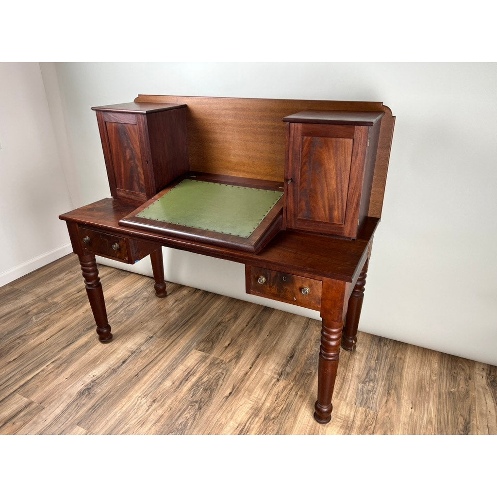 Antique Sheraton Mahogany Plantation Secretary c. Mid 19th Century
