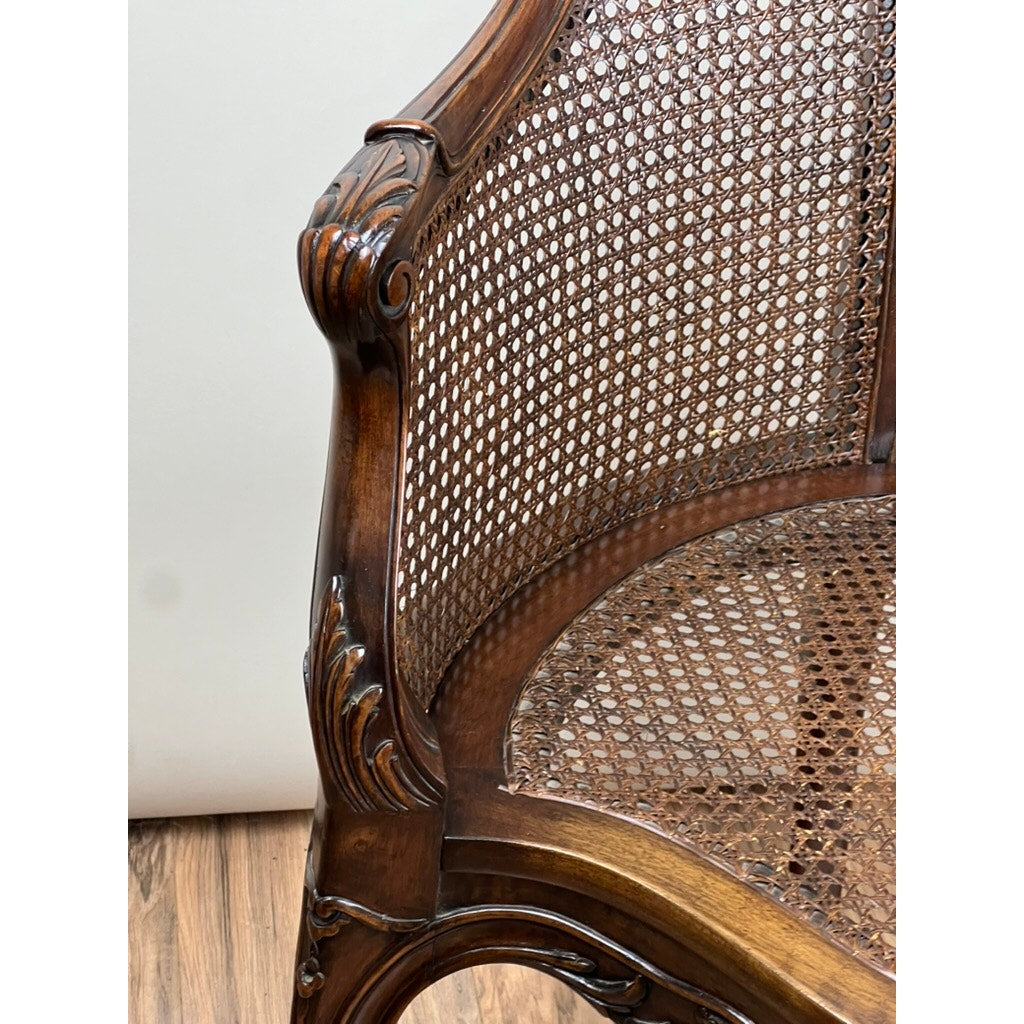 Antique French Napoleon III Desk Chair (Fauteuil de Bureau) c. Late 19th Century