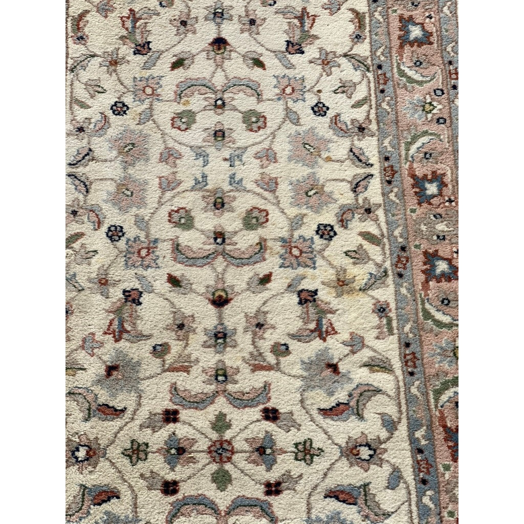 Vintage Nain Style Runner Rug with Ivory Field – c. Late 20th Century, 2’6 x 23’9