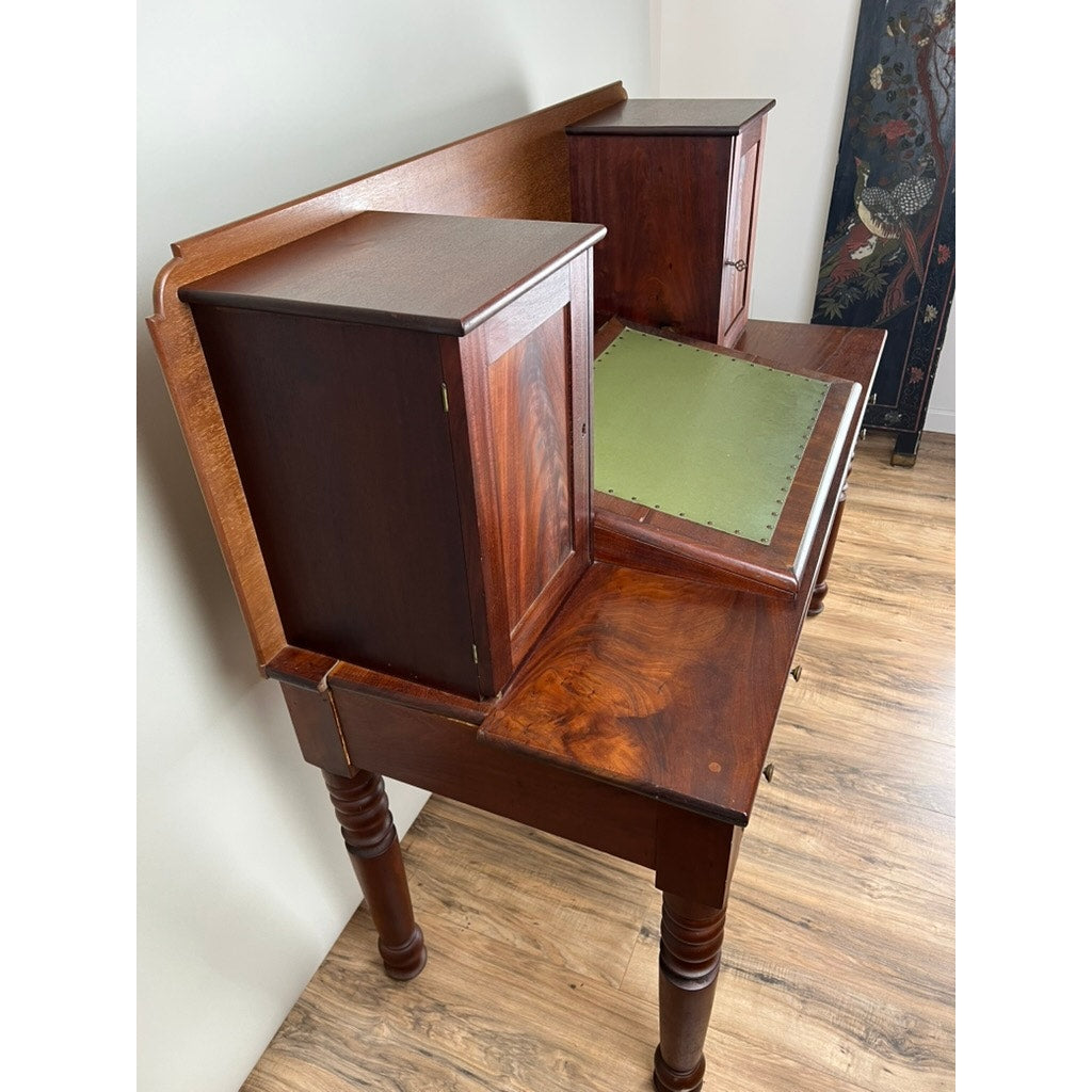 Antique Sheraton Mahogany Plantation Secretary c. Mid 19th Century