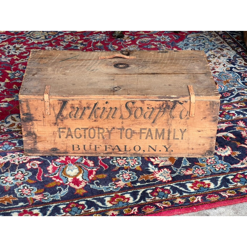 Antique Larkin Soap MFG Co. Wooden Crate Dated July 1901