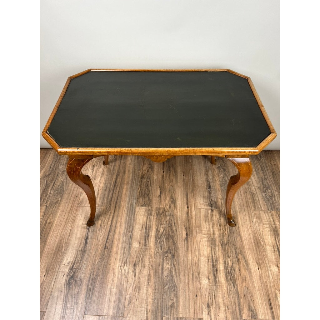 Antique Louis XV Provincial Walnut One Drawer Writing Desk or Side Table c. 18th Century