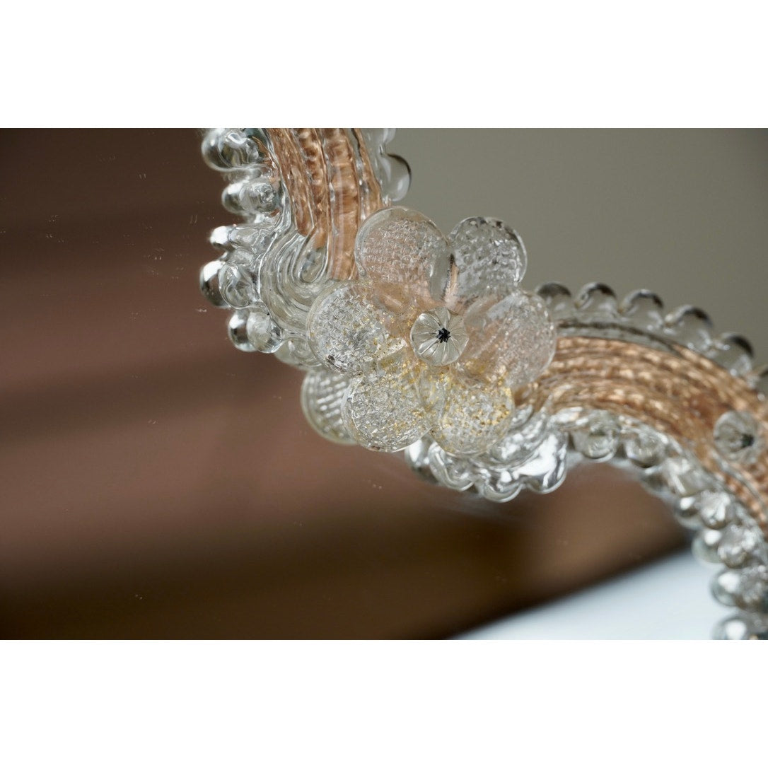 Vintage Venetian Genuine Murano Vanity Mirror