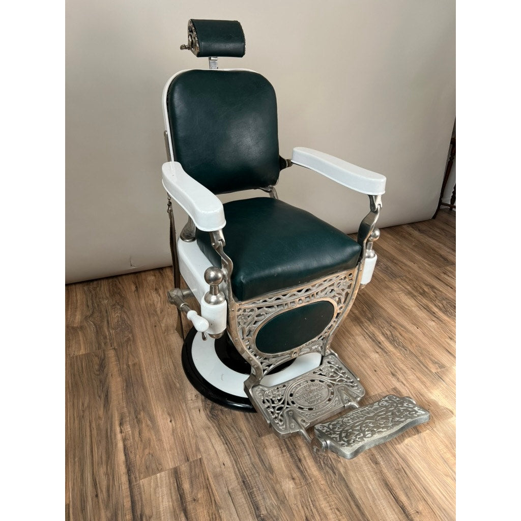 Antique Porcelain Theo A Kochs, Chicago Barber Chair c. 1920