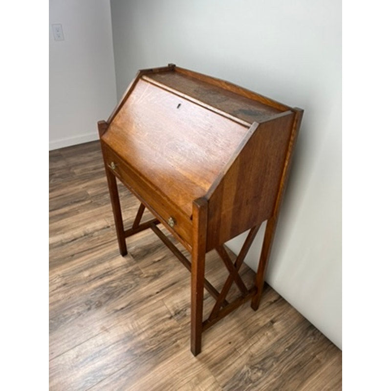 Antique Arts & Crafts Oak Ladies Writing Desk by Honeoye Falls Furniture Co.