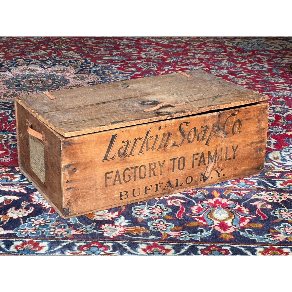 Antique Larkin Soap MFG Co. Wooden Crate Dated July 1901