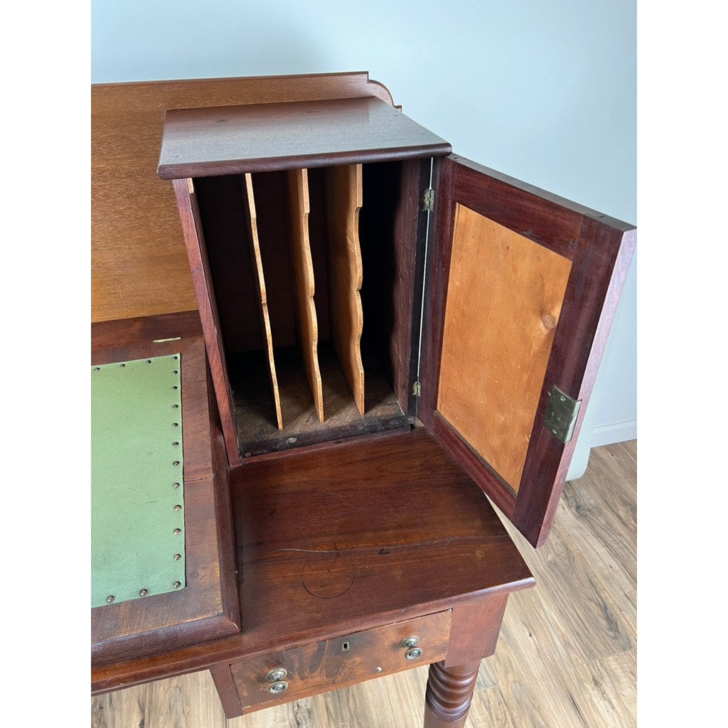 Antique Sheraton Mahogany Plantation Secretary c. Mid 19th Century