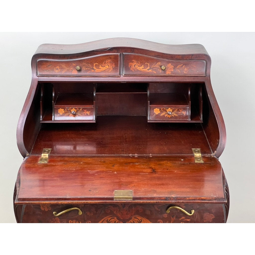 Antique Late 19th Century Dutch Marquetry Ladies Writing Desk