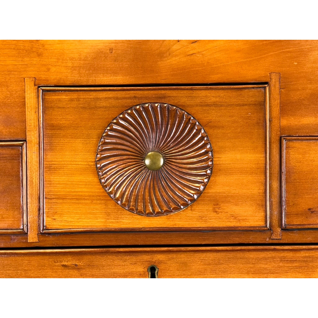 Rare Antique Chippendale Cherry Chest on Chest Attr. Nathan Booth, Woodbury CT c. 1760