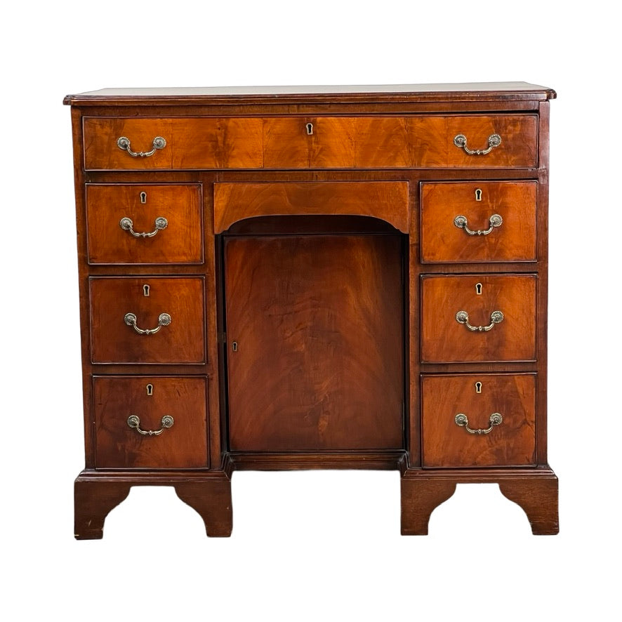 Antique English Regency Mahogany Kneehole Desk c. 1820