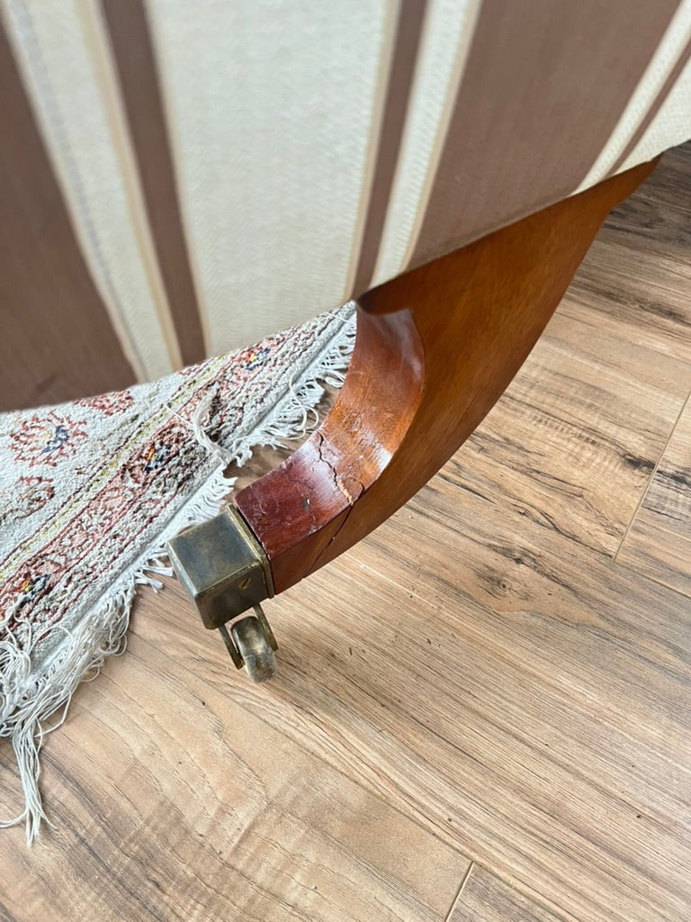 Vintage David Salmon Furnishers Mahogany Regency Style Sofa