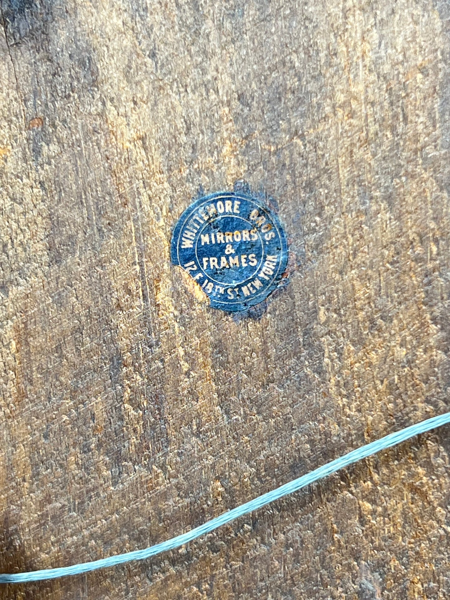 Antique 19th Century Two Panel Gilt Mirror with Reverse Painted Country Cottage Scene