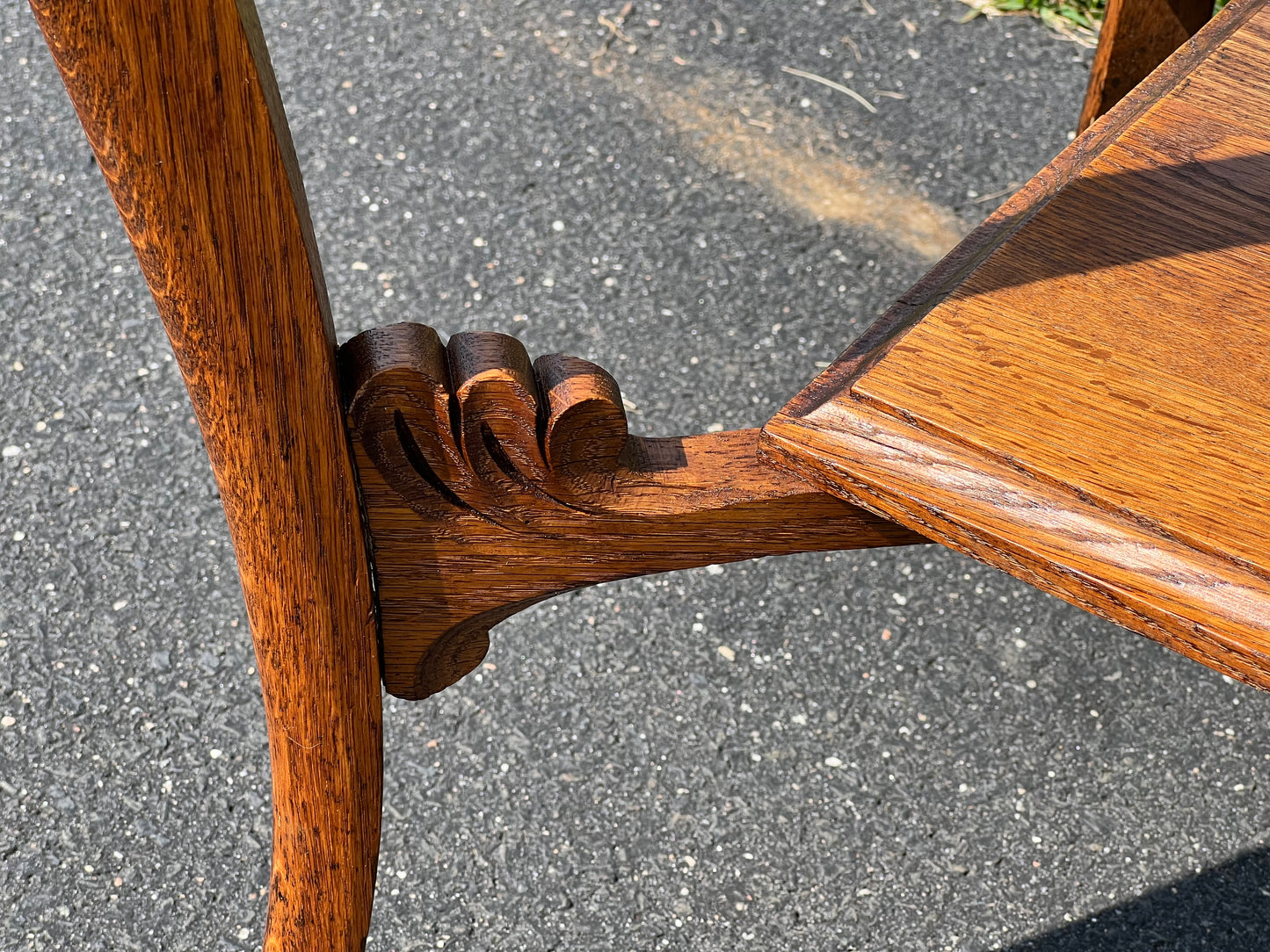 Antique Victorian Oak One Drawer Side Table