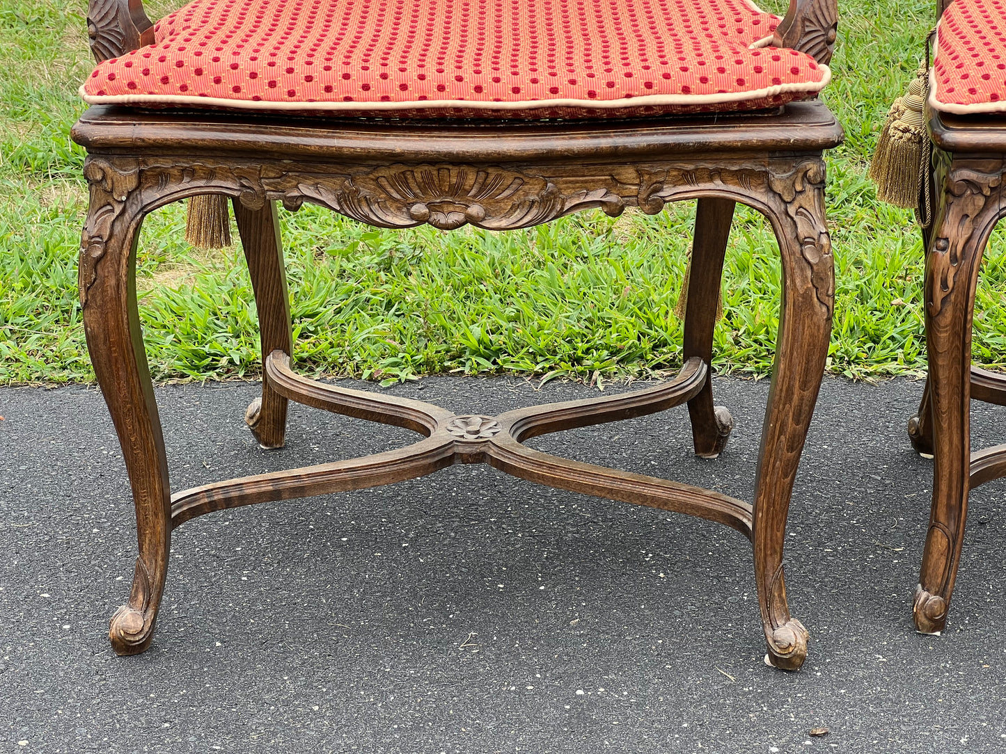 Vintage Set of Four French Provincial Dining Chairs