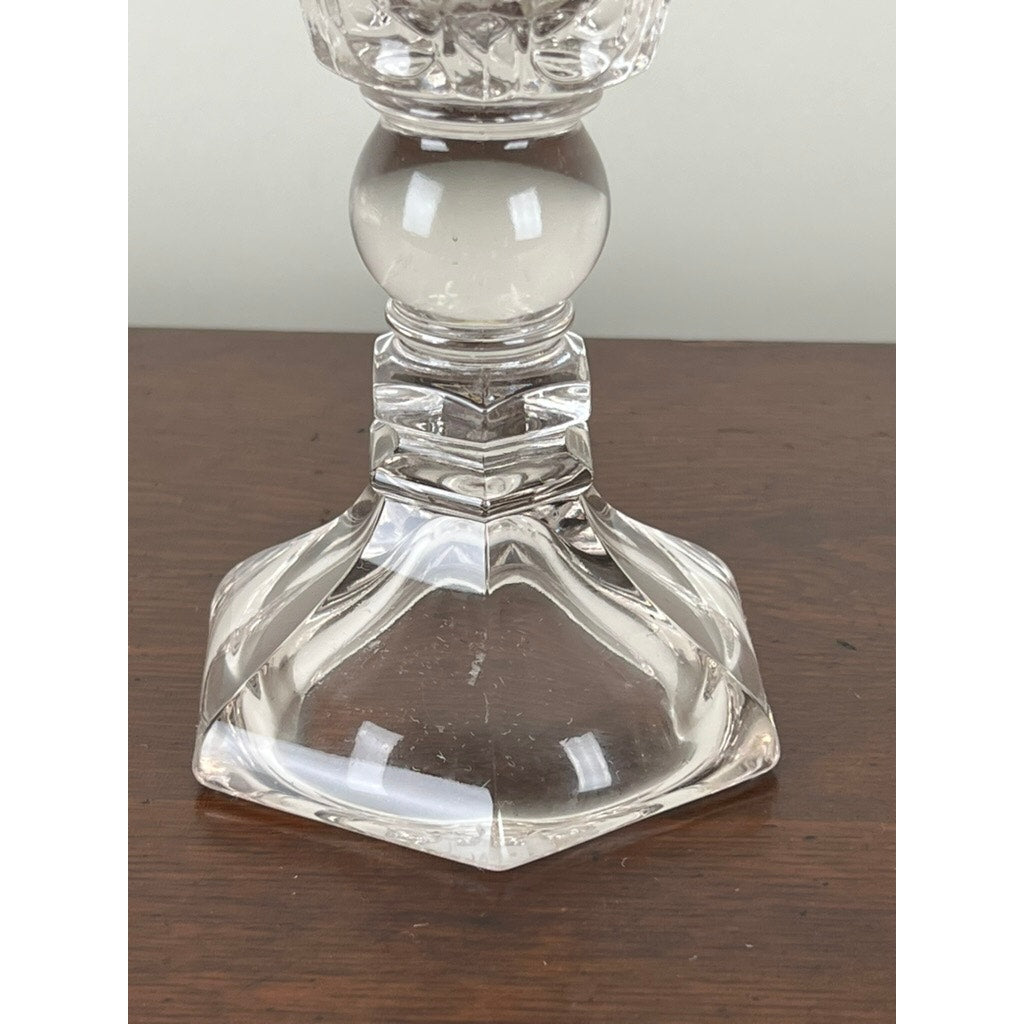 Antique Whale Oil Lamp Probably Westmoreland Glass Co. c. Mid 19th Century