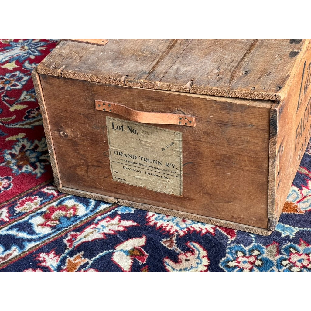 Antique Larkin Soap MFG Co. Wooden Crate Dated July 1901