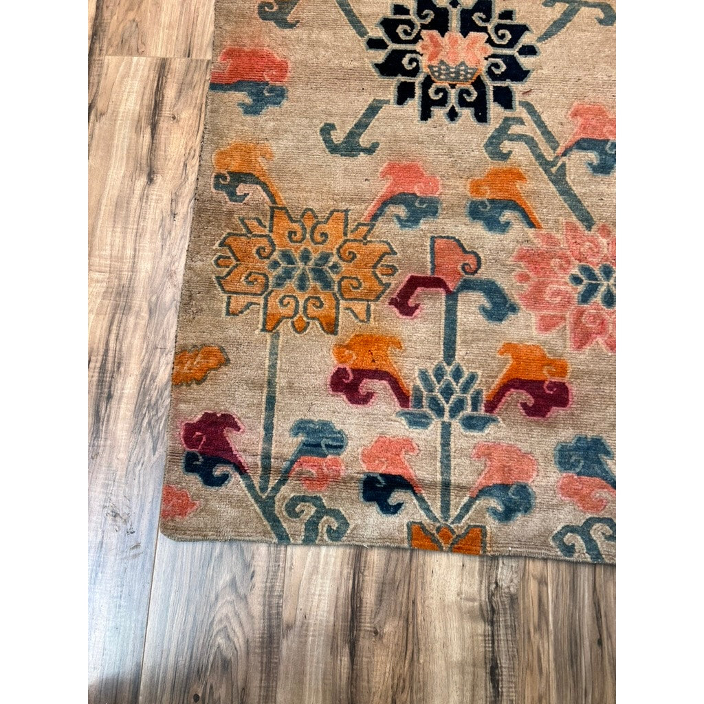 Antique Tibetan Khaden Rug, c. Early 20th Century – 2’10” x 5’4”