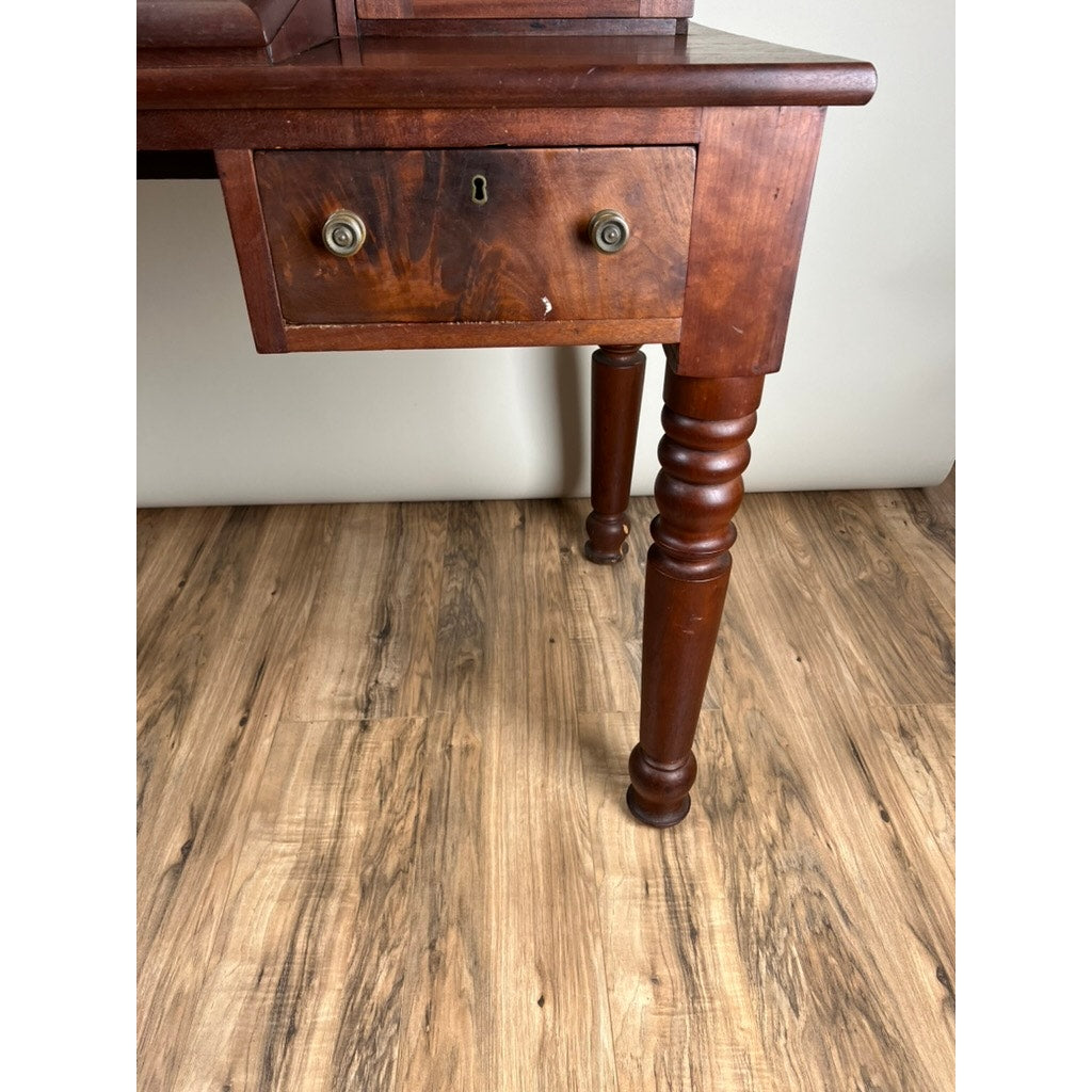 Antique Sheraton Mahogany Plantation Secretary c. Mid 19th Century