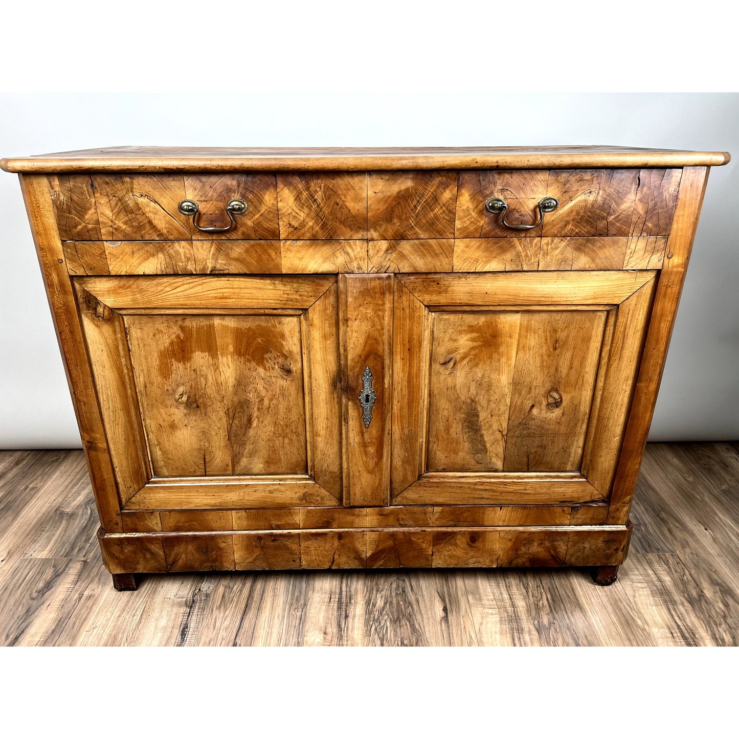 Antique French Biedermeier Fruitwood Buffet c. Mid 19th Century