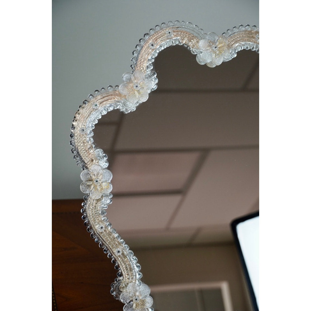 Vintage Venetian Genuine Murano Vanity Mirror