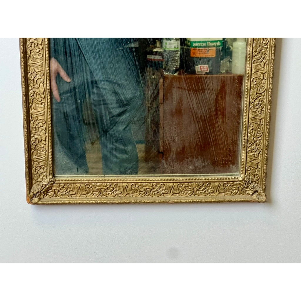 Antique Victorian Louis XV Style Trumeau Wall Mirror c. 1900