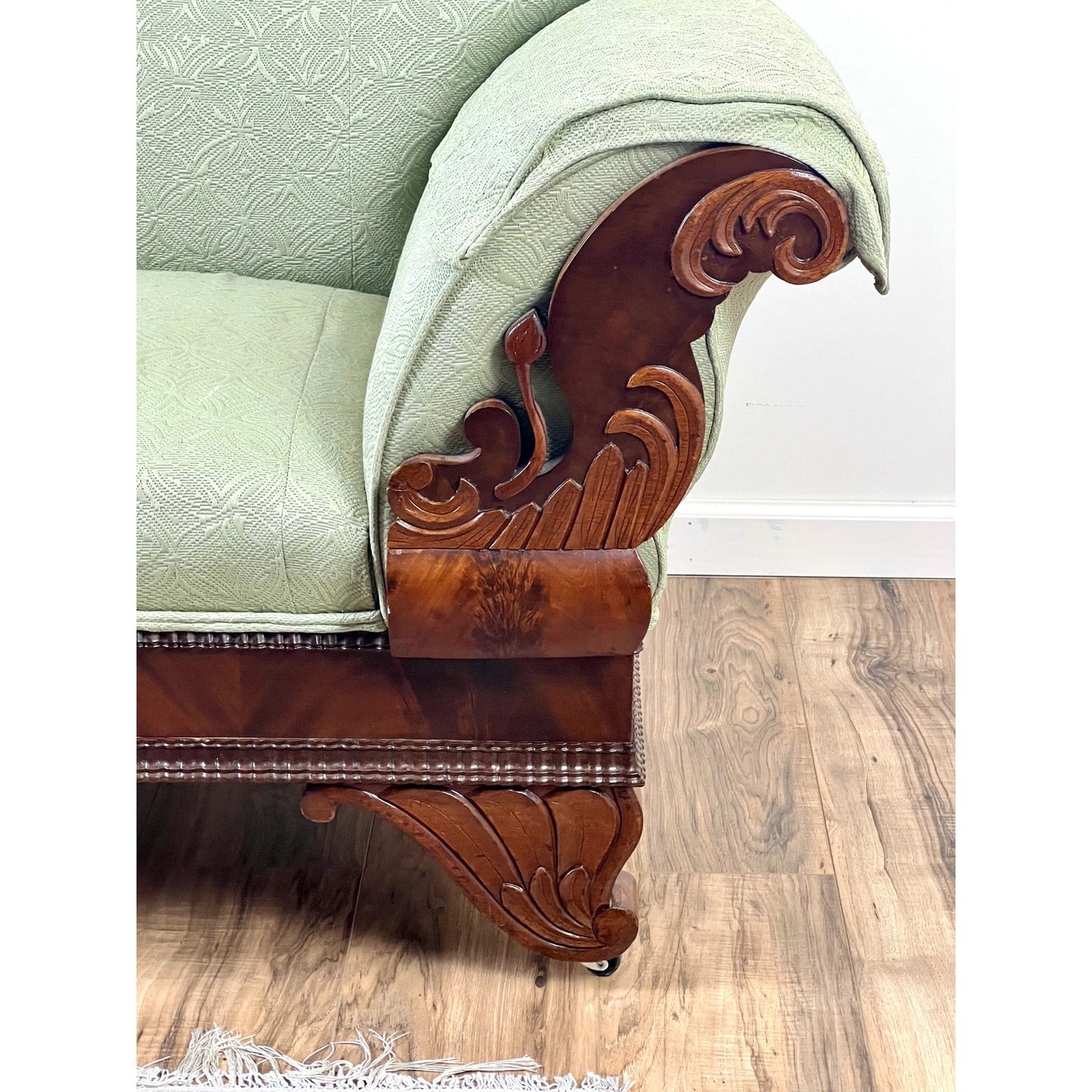 Antique Louis-Phillipe I Flame Mahogany Sofa c. 1840s