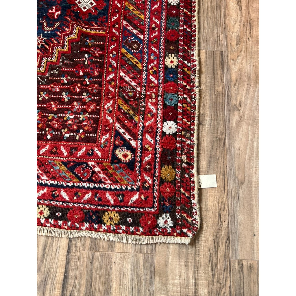 Antique Shirvan or Kuba-region Caucasian Runner Rug c. Late 19th Century 4’7 x 11’8