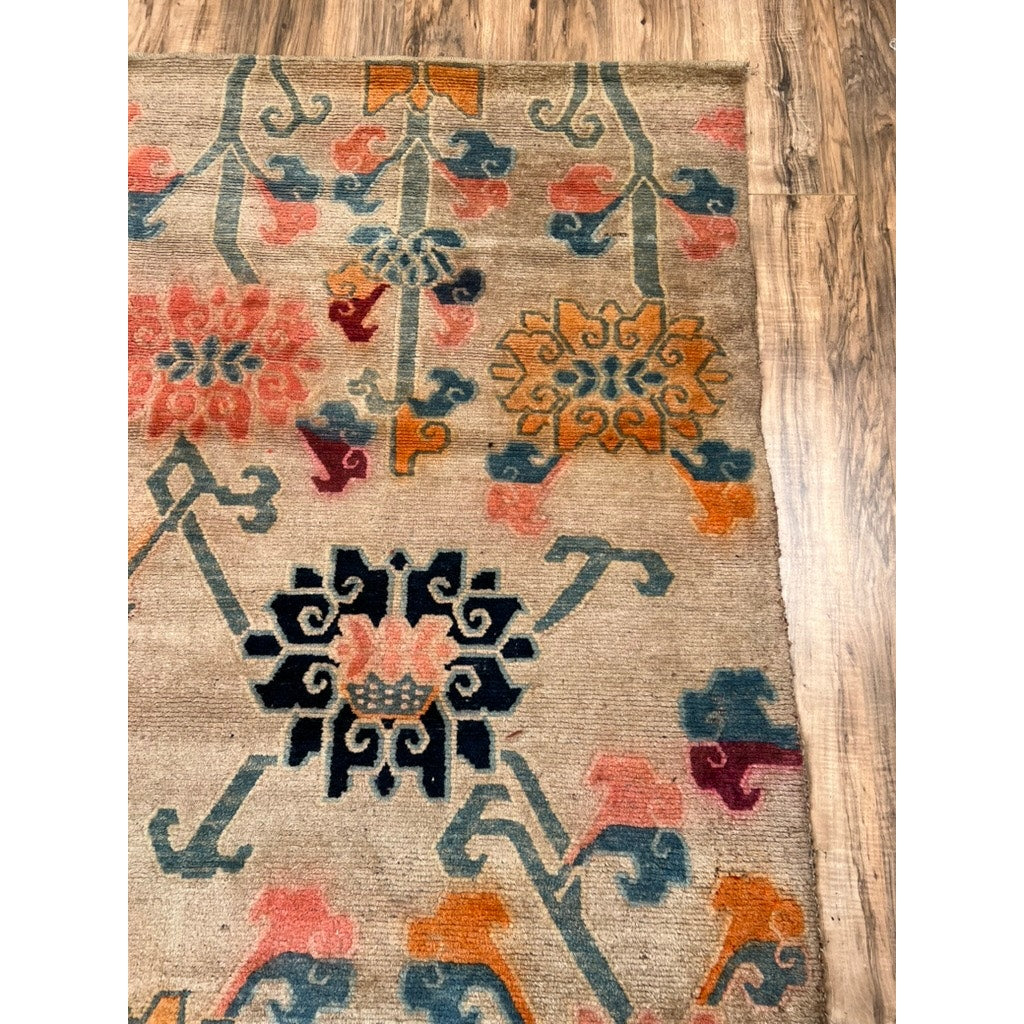 Antique Tibetan Khaden Rug, c. Early 20th Century – 2’10” x 5’4”