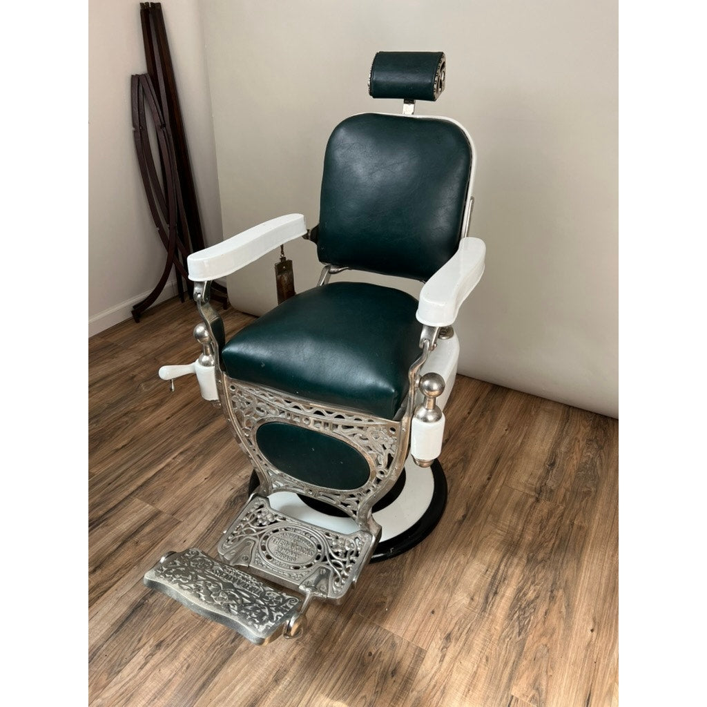 Antique Porcelain Theo A Kochs, Chicago Barber Chair c. 1920