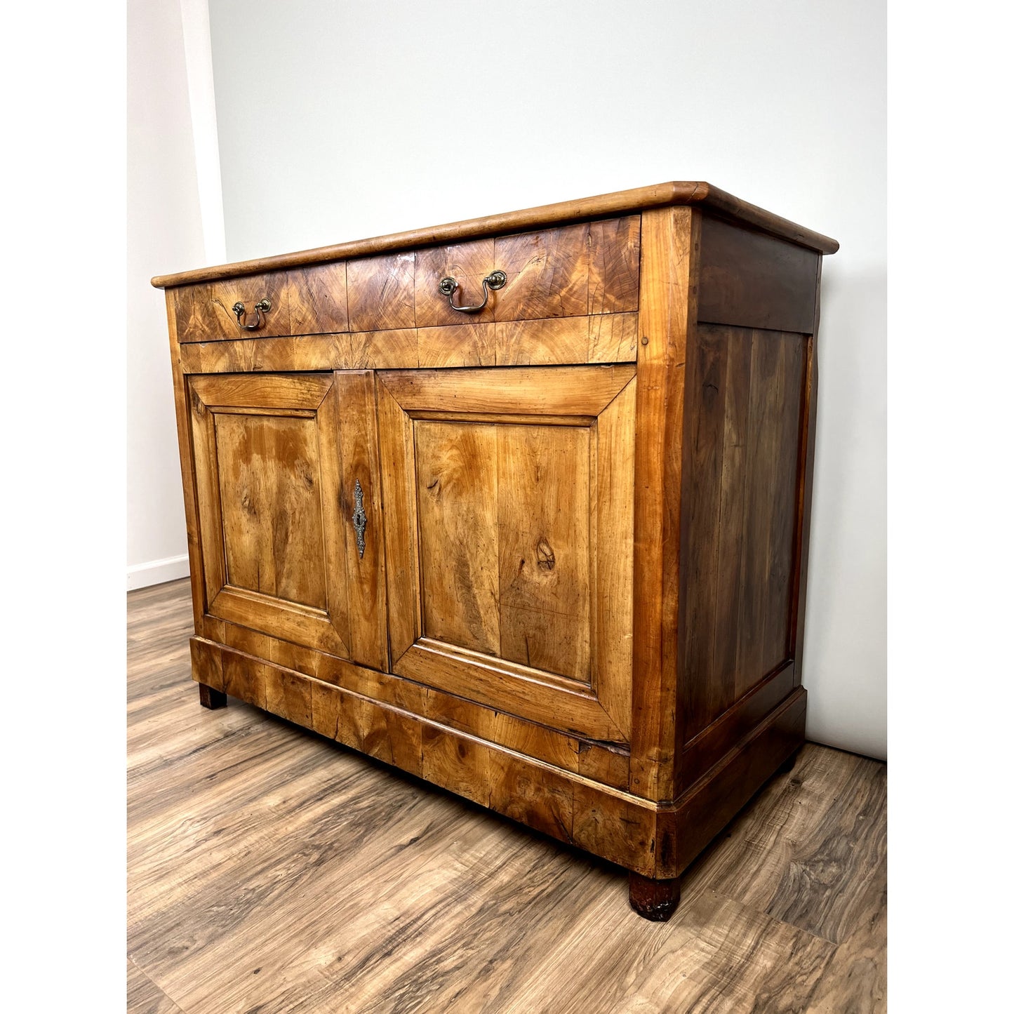 Antique French Biedermeier Fruitwood Buffet c. Mid 19th Century