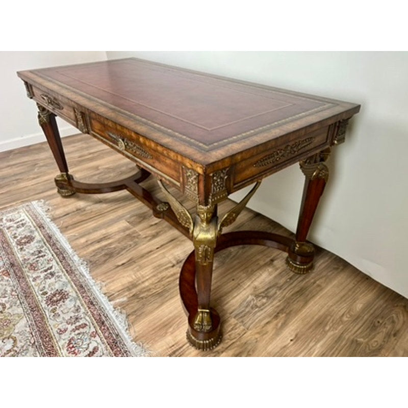 Vintage French Empire Style Partners Desk by Maitland Smith