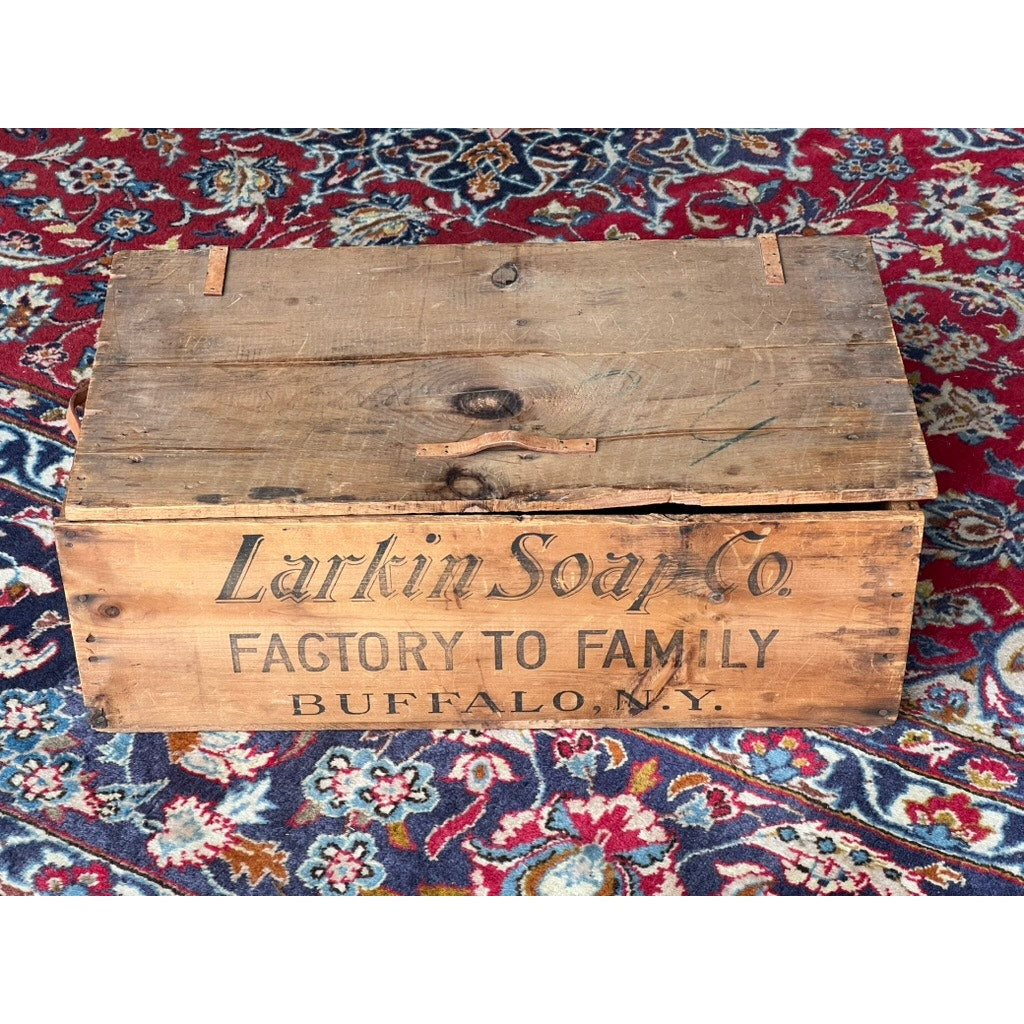 Antique Larkin Soap MFG Co. Wooden Crate Dated July 1901