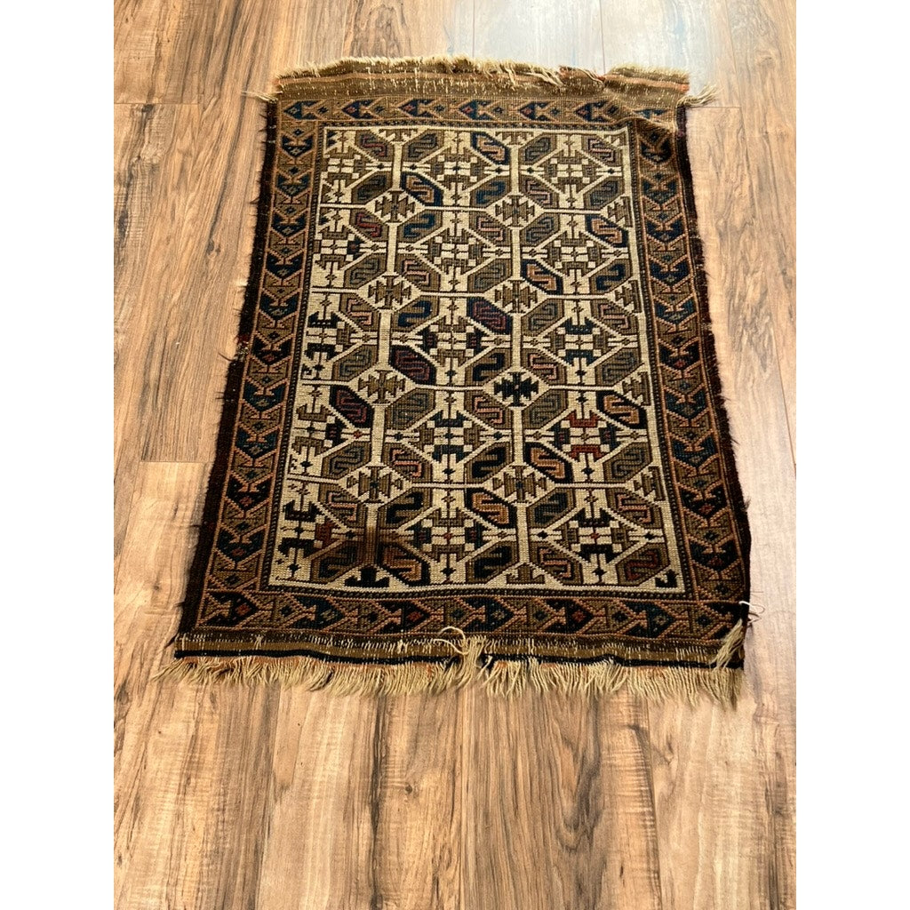 Antique Baluch Balisht Rug c. Mid 19th Century 2 x 3