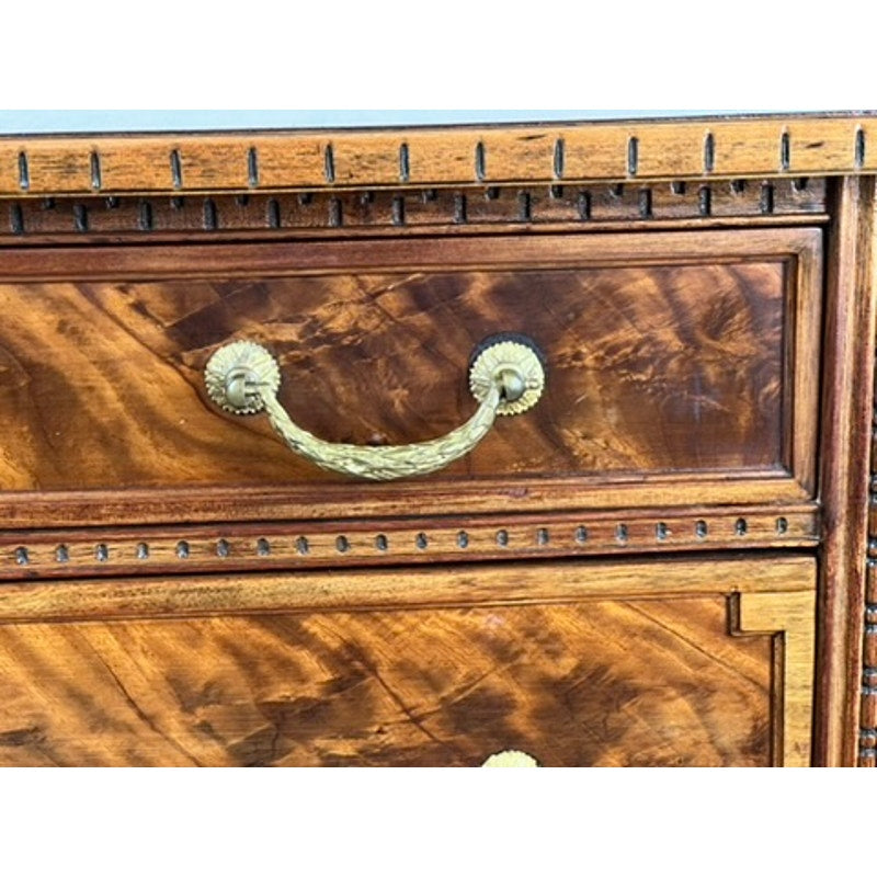 Vintage French Louis XV Style Flame Mahogany Sideboard by Royal Furniture Co.