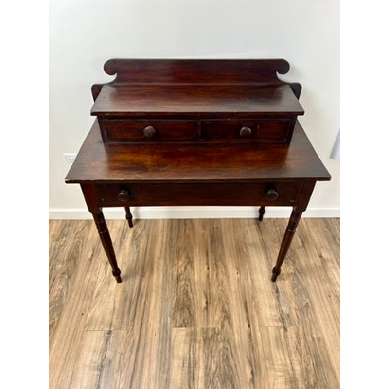 Antique Sheraton Three Drawer Pine Dressing Table c. 1830s