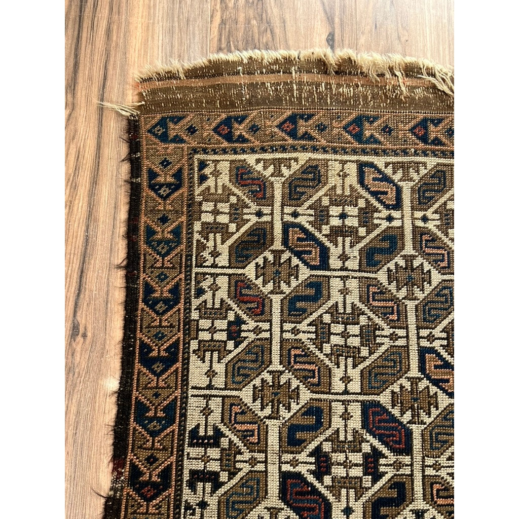 Antique Baluch Balisht Rug c. Mid 19th Century 2 x 3