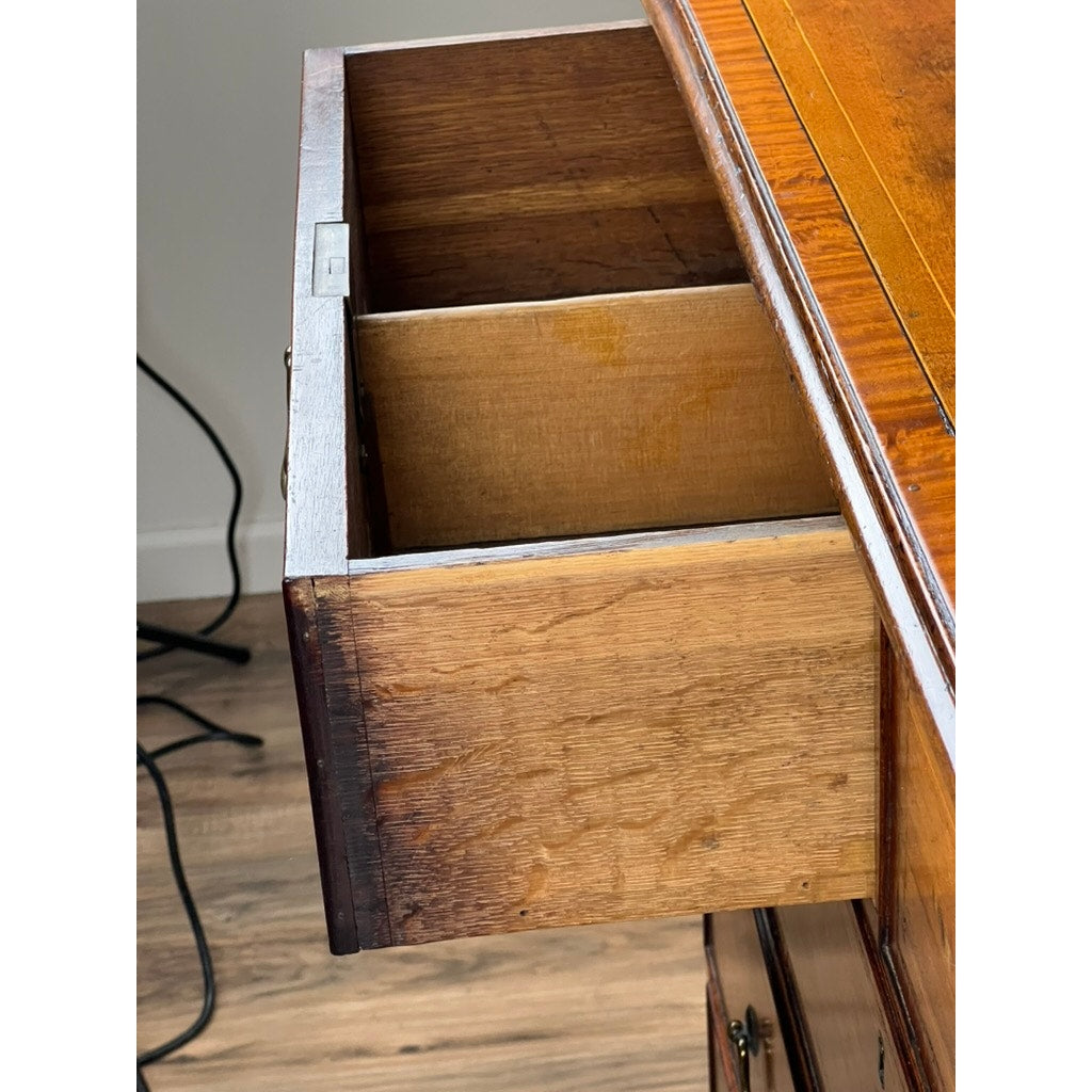 Antique George III Mahogany Edge Banded Two Over Three Chest of Drawers c. 1800