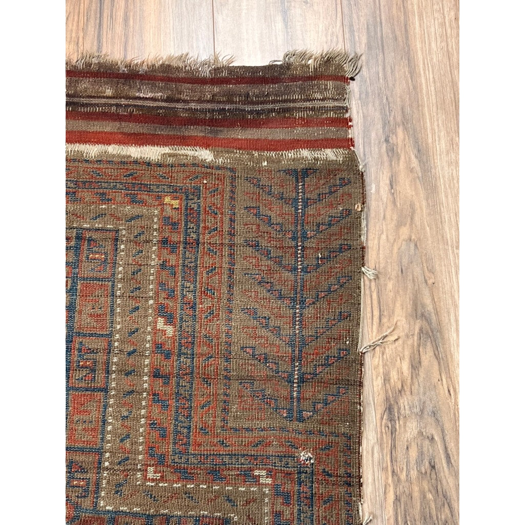 Antique Baluch Prayer Rug, c. Early 19th Century – 2’10” x 5’