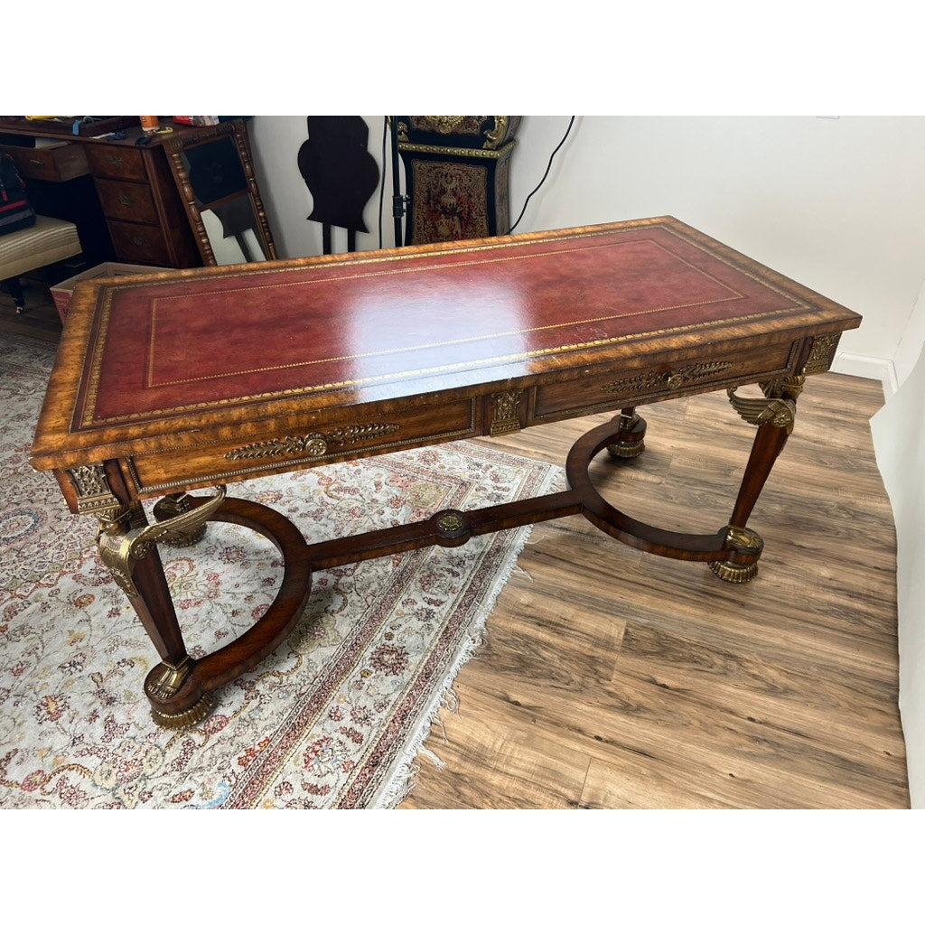 Vintage French Empire Style Partners Desk by Maitland Smith