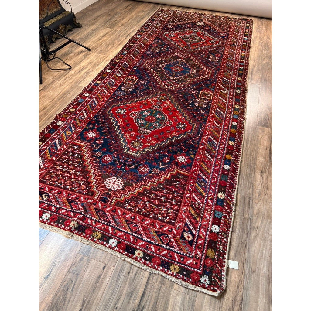 Antique Shirvan or Kuba-region Caucasian Runner Rug c. Late 19th Century 4’7 x 11’8
