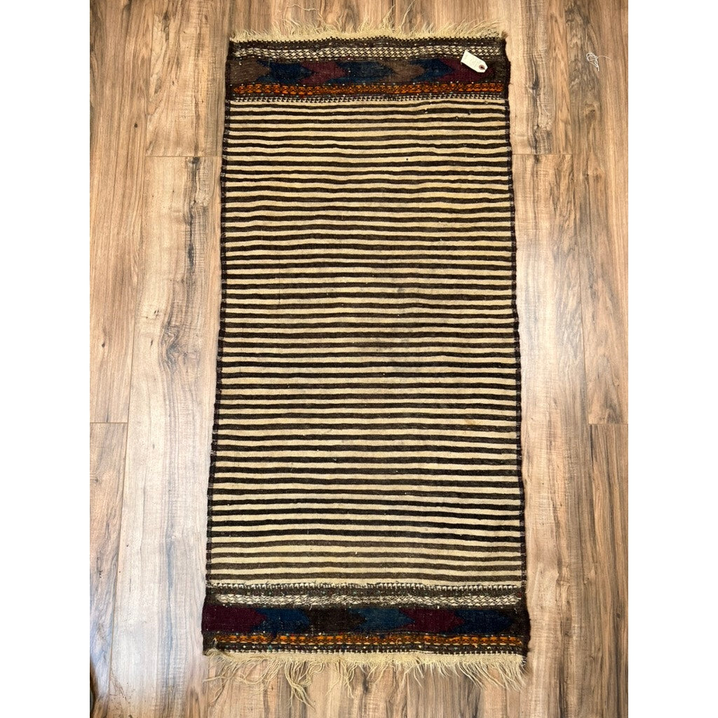 Antique Baluch Sofreh Rug c. Late 19th Century 2’2 x 4’7