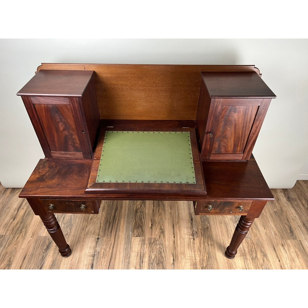 Antique Sheraton Mahogany Plantation Secretary c. Mid 19th Century