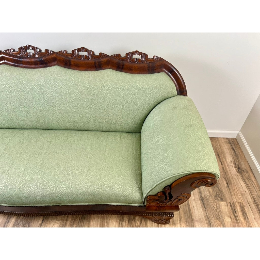 Antique Louis-Phillipe I Flame Mahogany Sofa c. 1840s