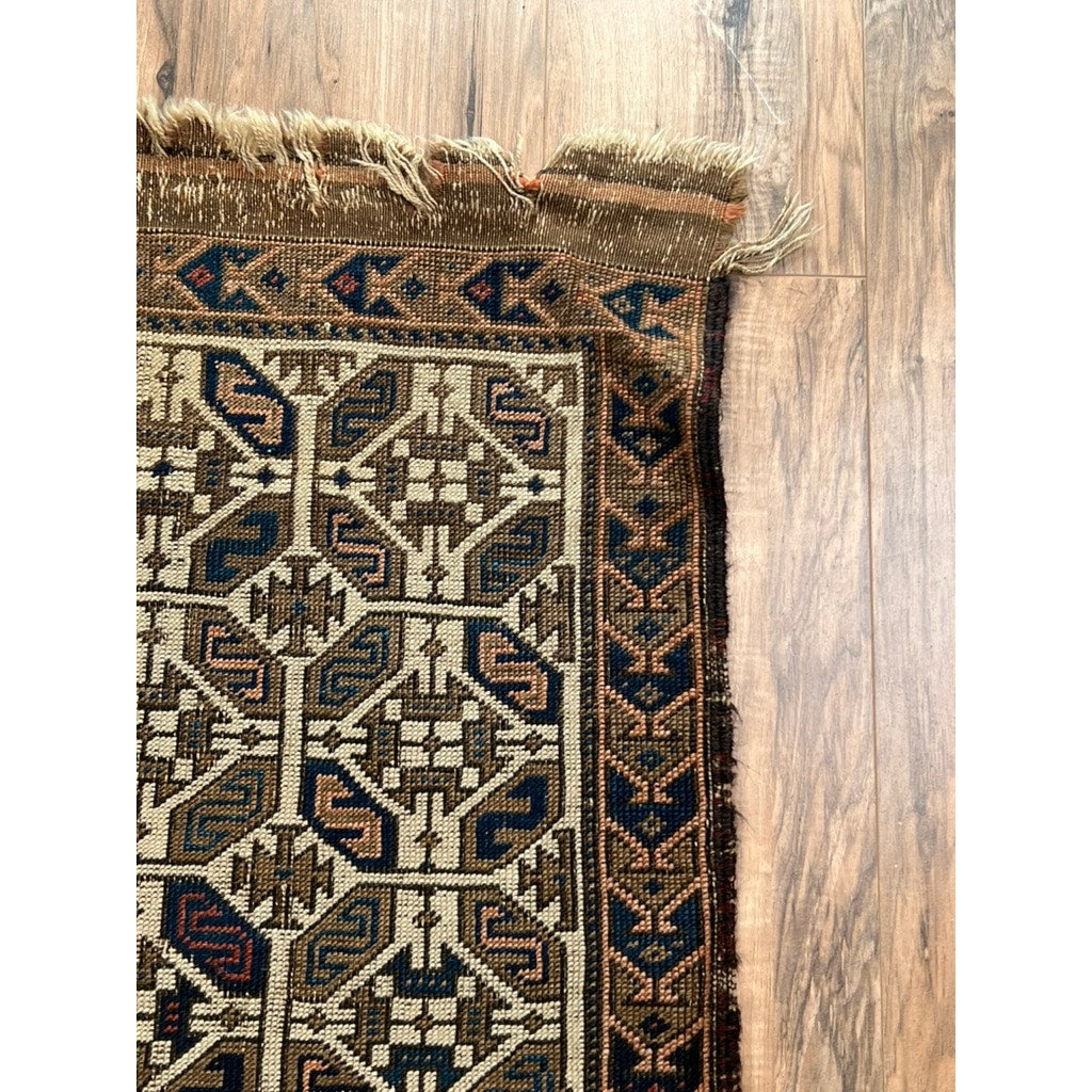Antique Baluch Balisht Rug c. Mid 19th Century 2 x 3