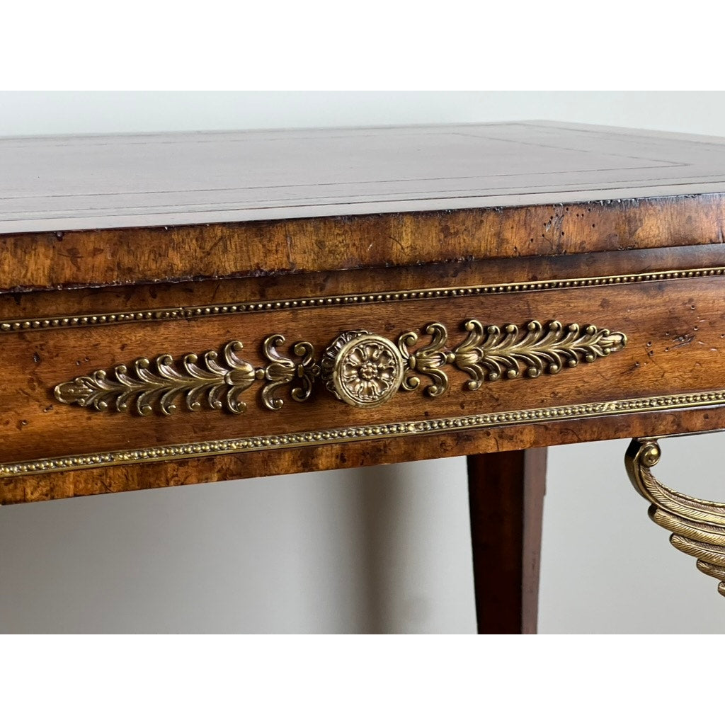 Vintage French Empire Style Partners Desk by Maitland Smith