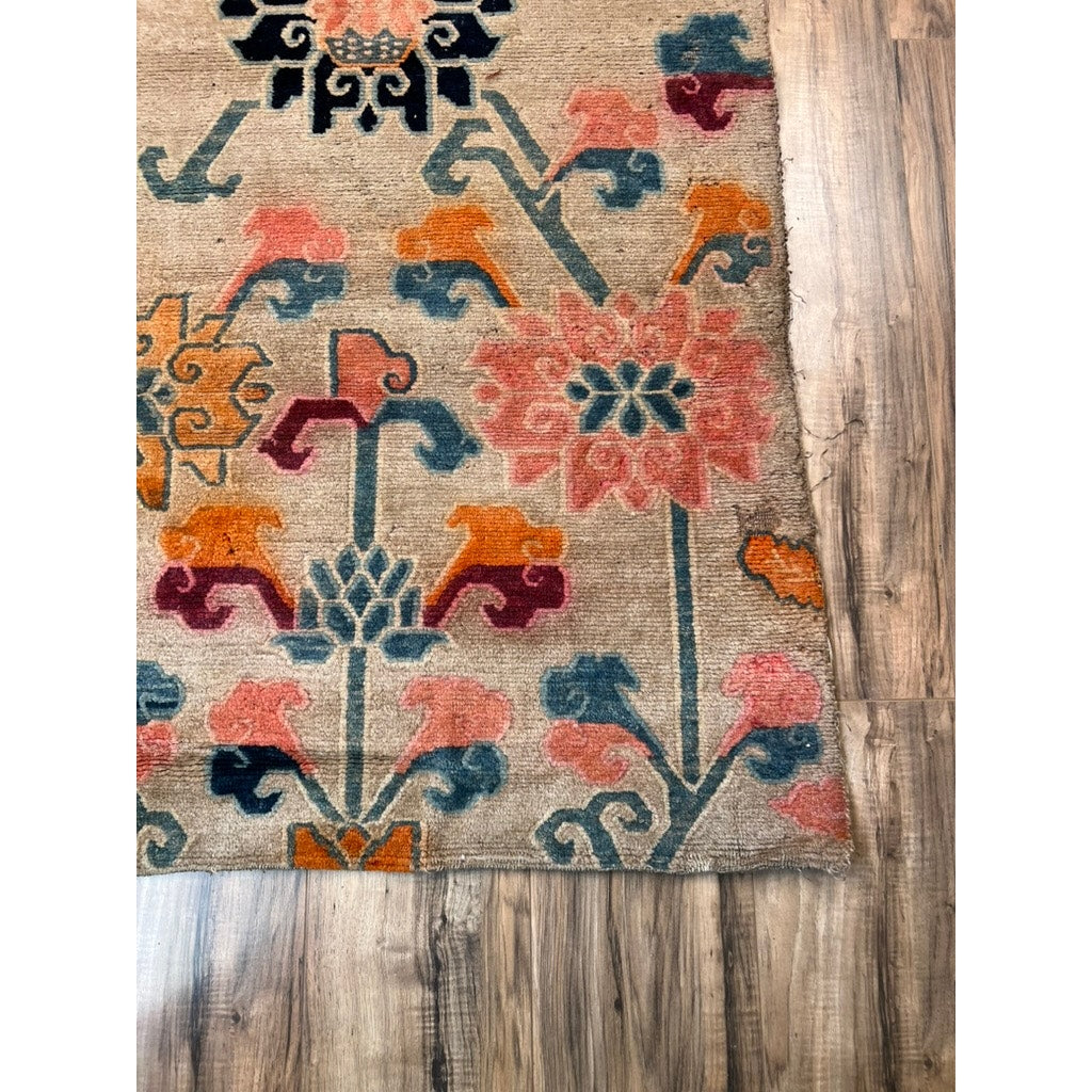 Antique Tibetan Khaden Rug, c. Early 20th Century – 2’10” x 5’4”