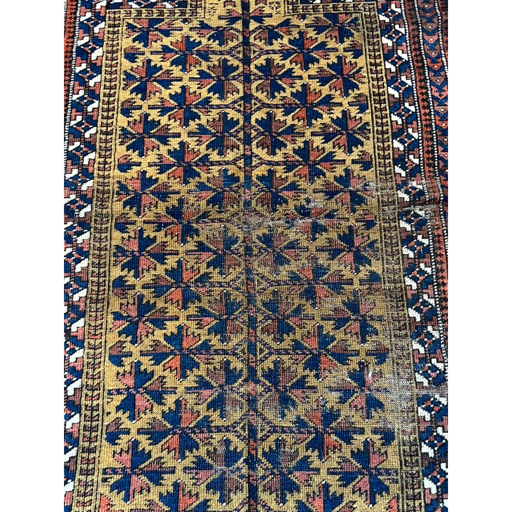 Antique Baluch Khorasan Prayer Rug c. Late 19th Century 2’11 x 4’11