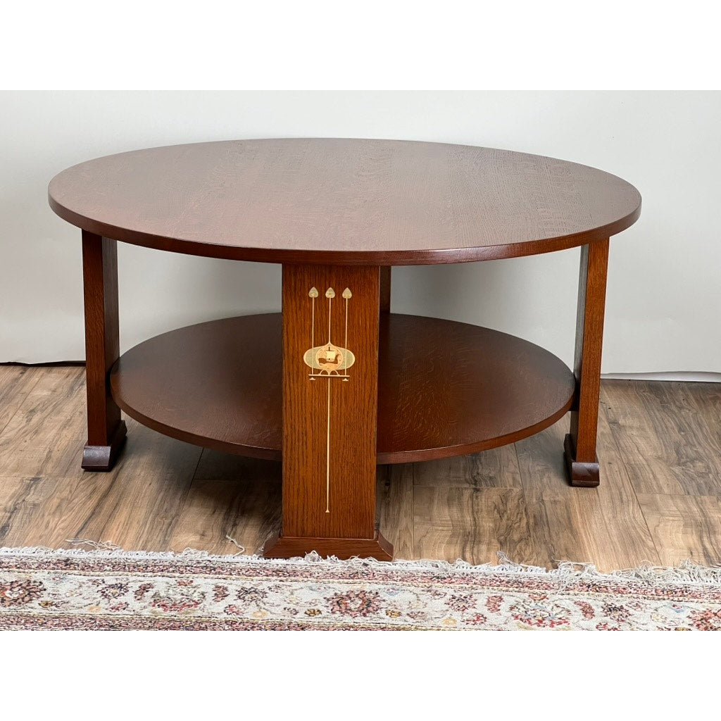 Vintage Harvey Ellis by Stickley Oak Cocktail Table
