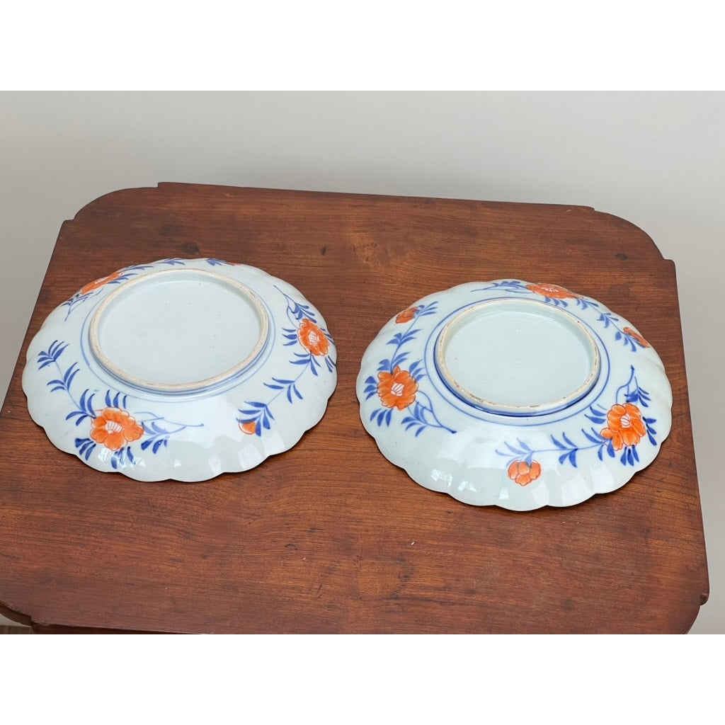 Antique Pair Meiji/Taisho Period Imari Plates